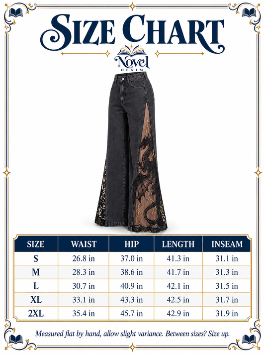 NovelDenim Lace-Slit Jeans